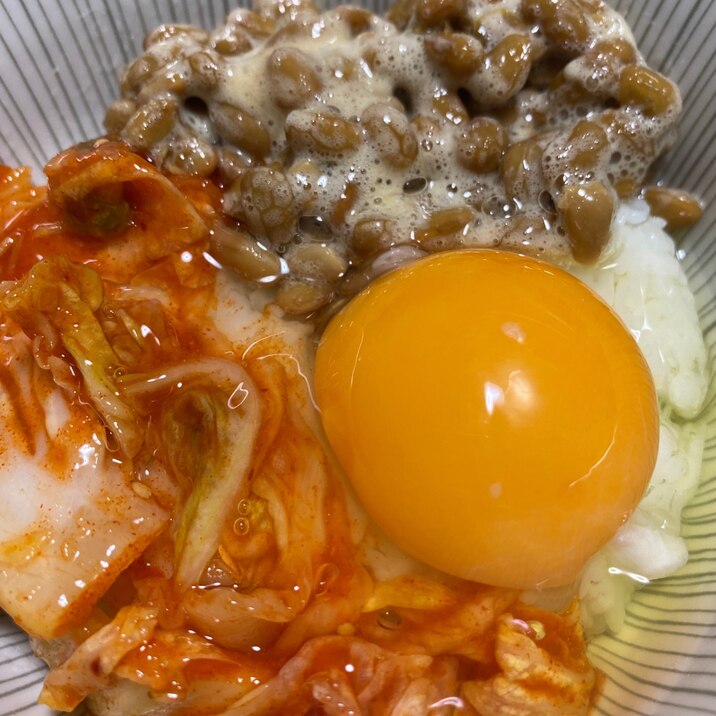 キムチ納豆ご飯☆